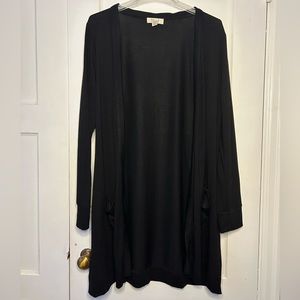 Black Cardigan with Pockets